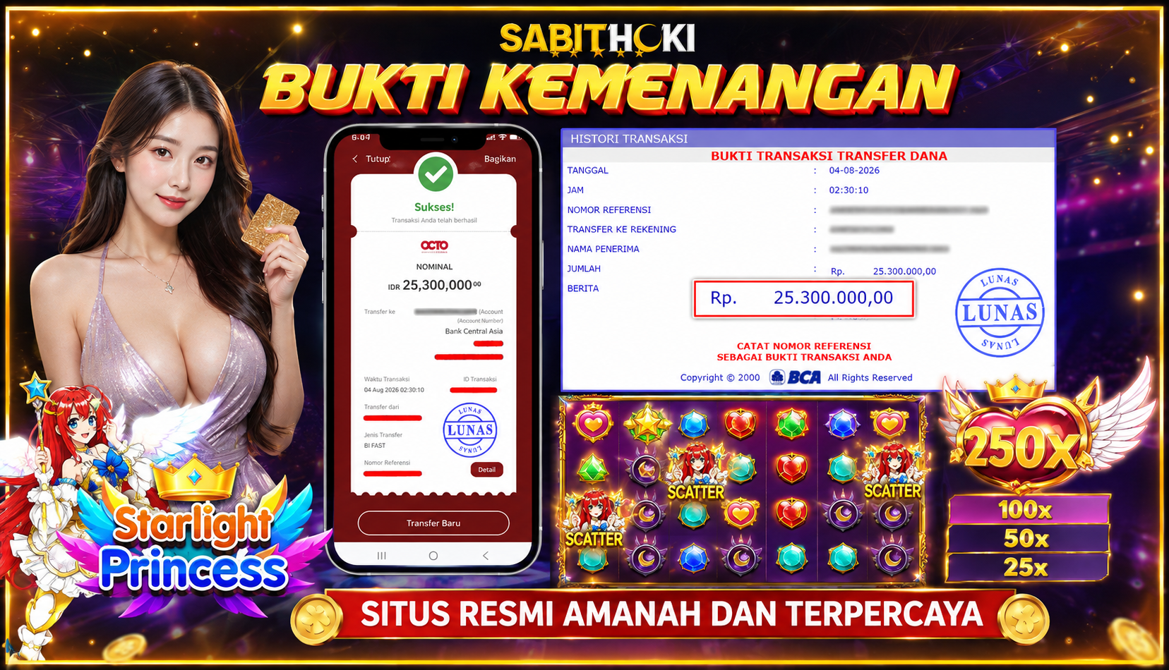 Selamat Kepada Member setia SABITHOKI telah WD RP. 50.600.000,-